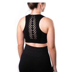 Black Seamless Crop top / Bra Sizes XS - 3X NWT